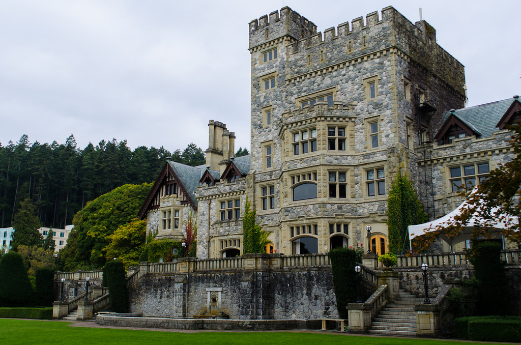 Hatley Castle National Historic Site Victoria BC - Garden Side